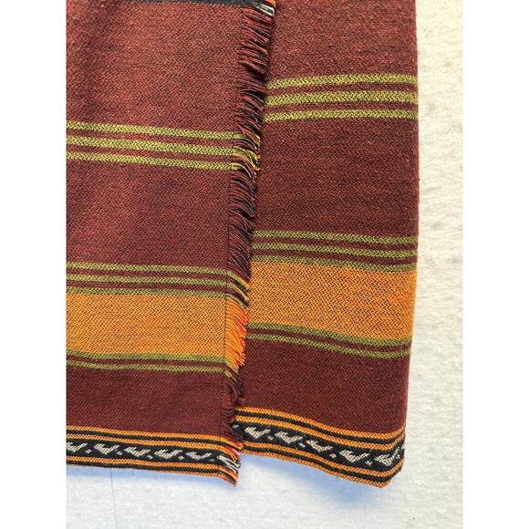 Faux Wrap Mini Skirt Size 4 Wool Blend Southwestern Aztec Ann Taylor Loft - Picture 2 of 9